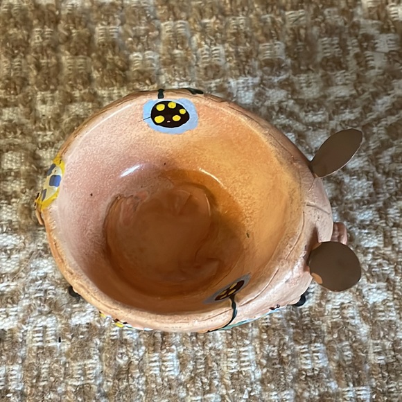 Pig trinket bowl/candle holder 4” - Picture 6 of 13